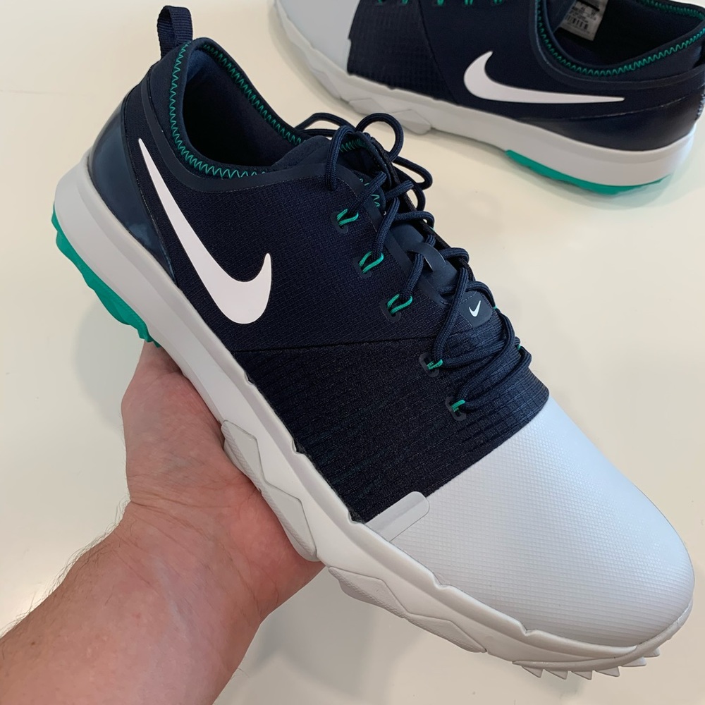 Nike FI Impact 3 Navy Grey Golf Shoes Size 12 New